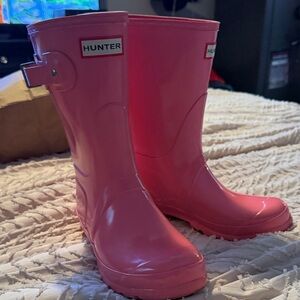Hunter Vibrant Pink Waterproof Boots